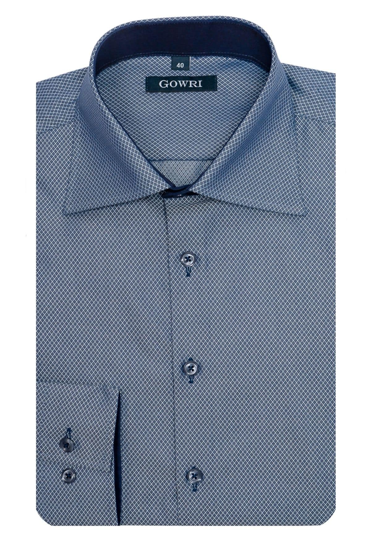 Mouline Mustriga Särk - Slim