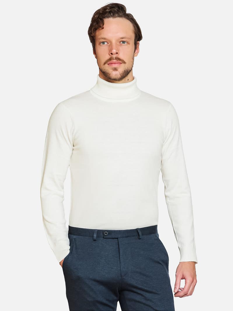 Oslo Cream Rollneck Jumper