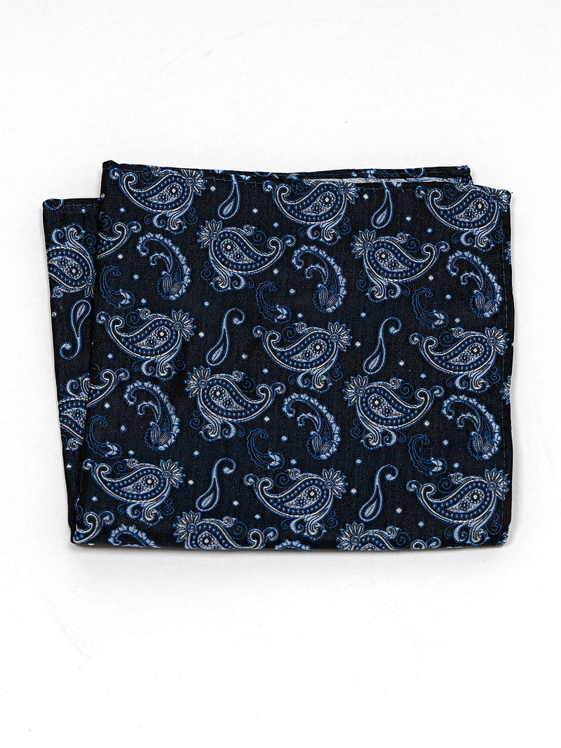 Tumesinine Neerumustriga Siidrätik