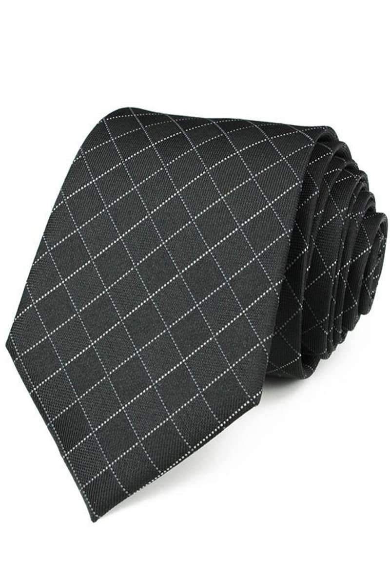 124 Klassikaline Must Ruuduga Siidilips