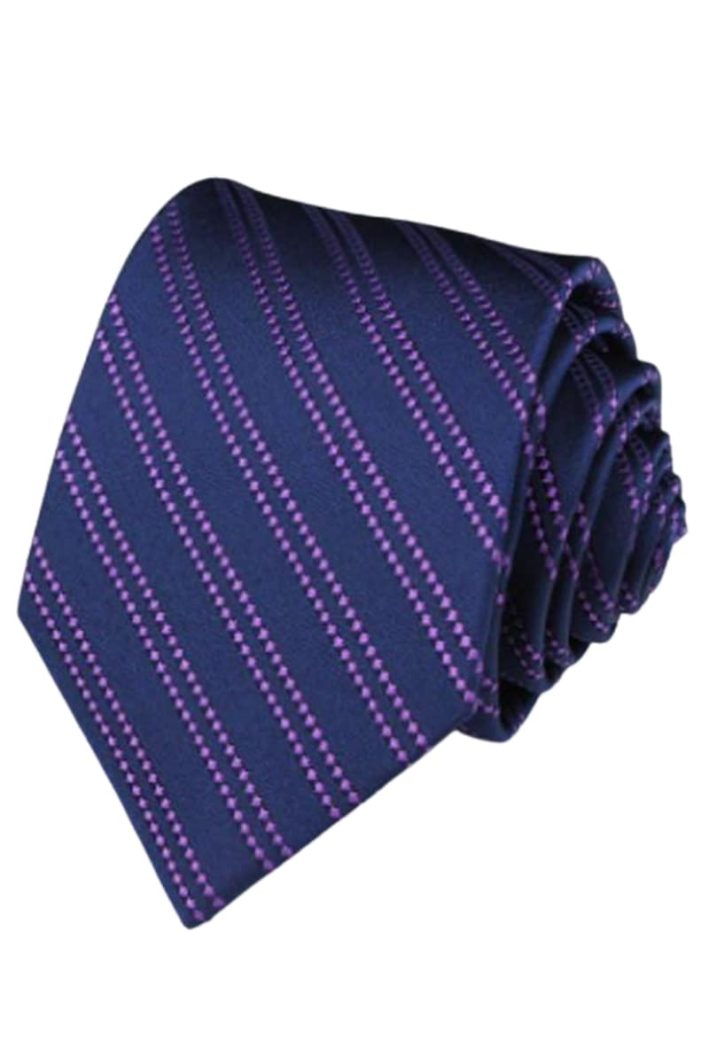 124 Navy Lillade Triipudega Siidilips