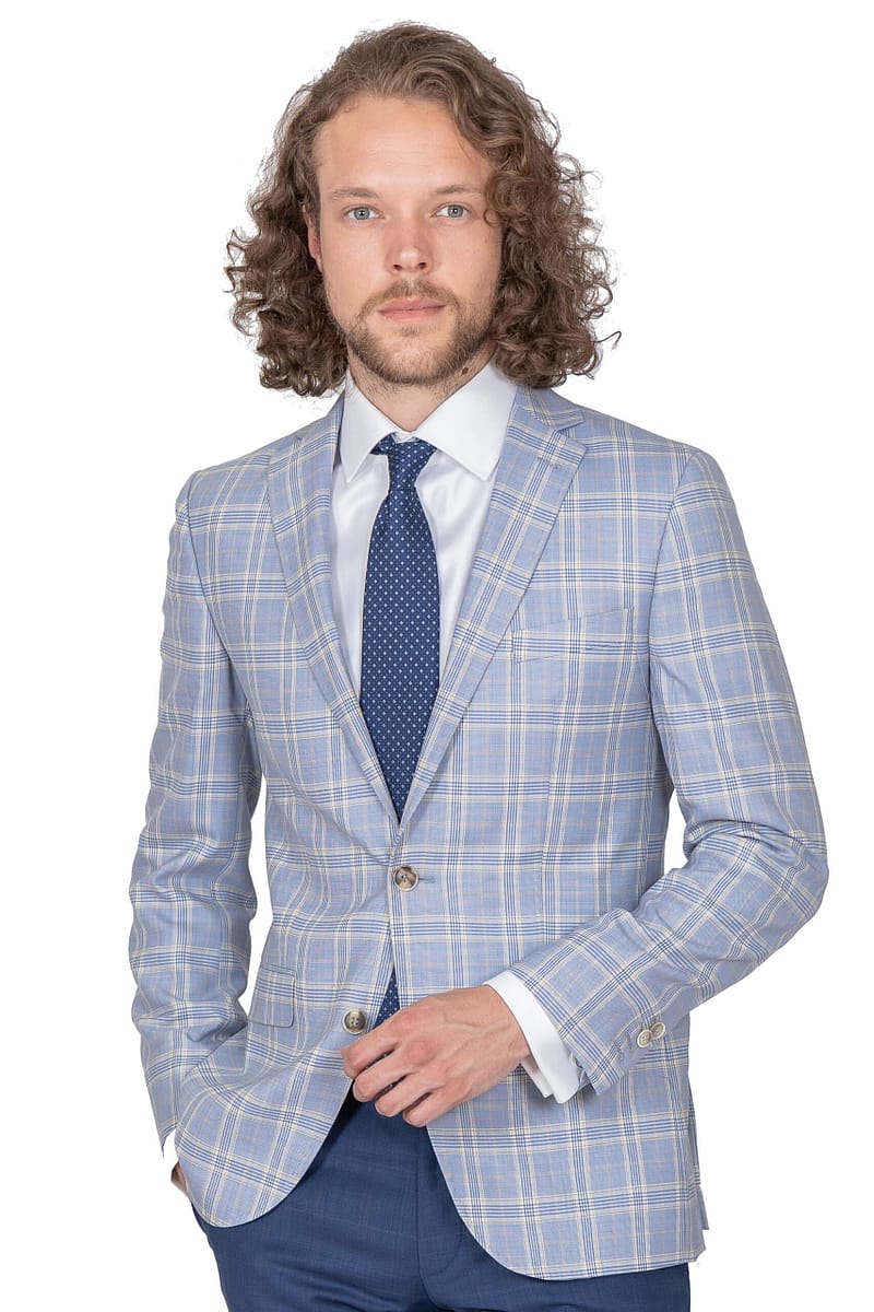 124 Nizza Blue Check Jacket