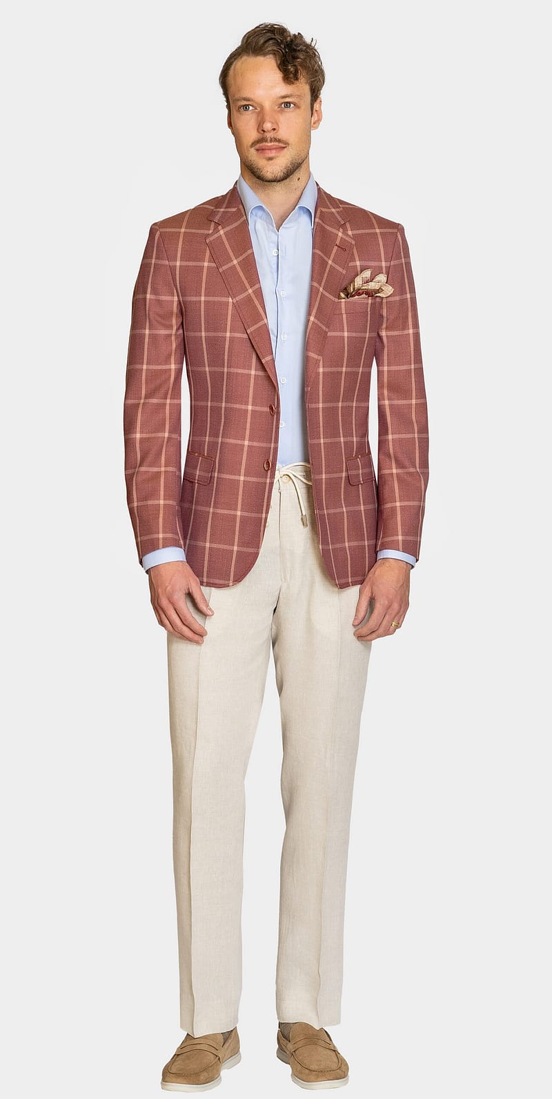 Rosewood Red Check Jacket