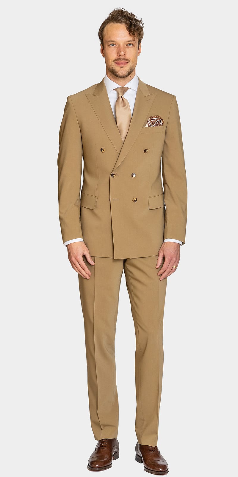 Vernazza Sandy Double Breasted Suit