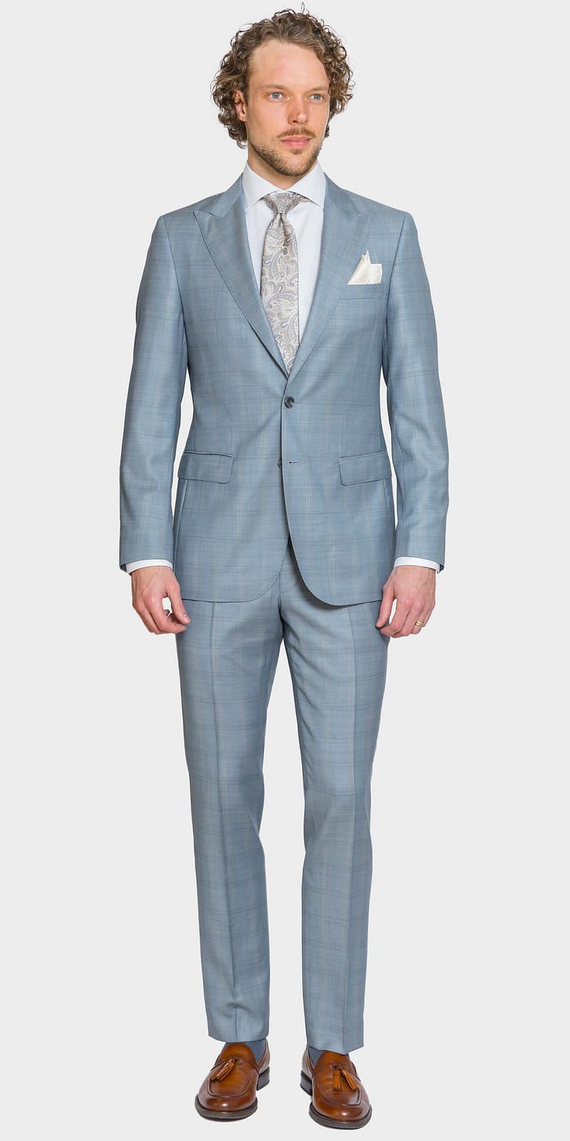 Bolzano Blue Check Suit