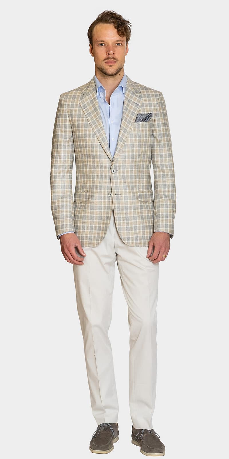 Hastings Beige Check Jacket