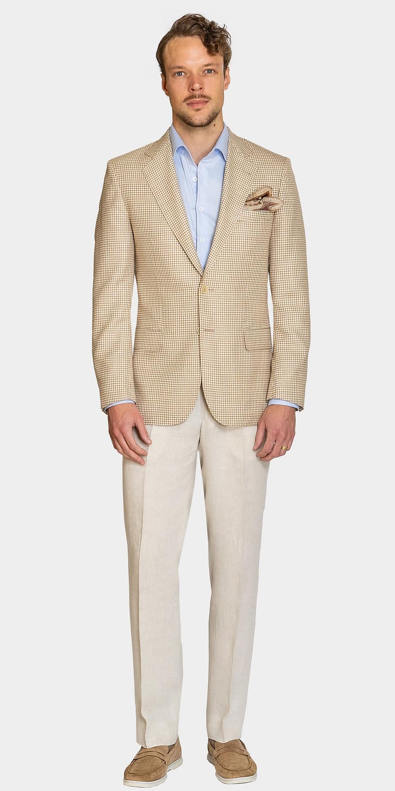 Richmond Cognac Houndstooth Jacket