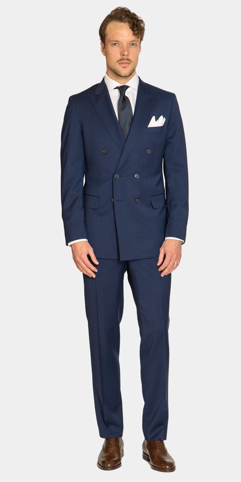 Volterra Navy Double Breasted Suit