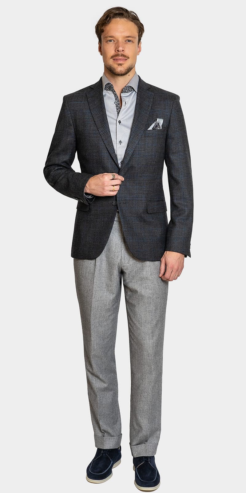 Deauville Charcoal Check Jacket
