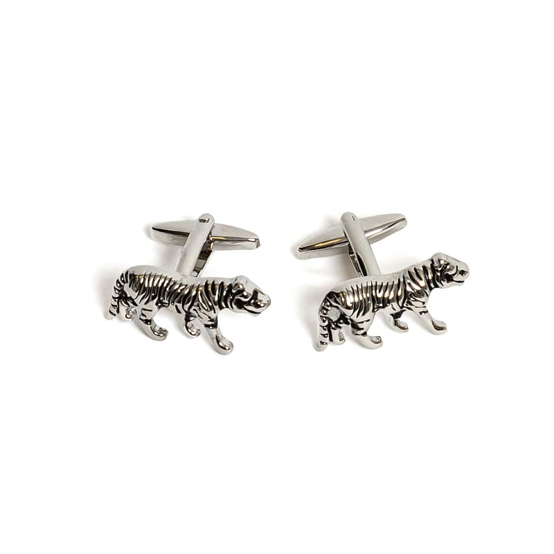 Silver Tiger Cufflinks