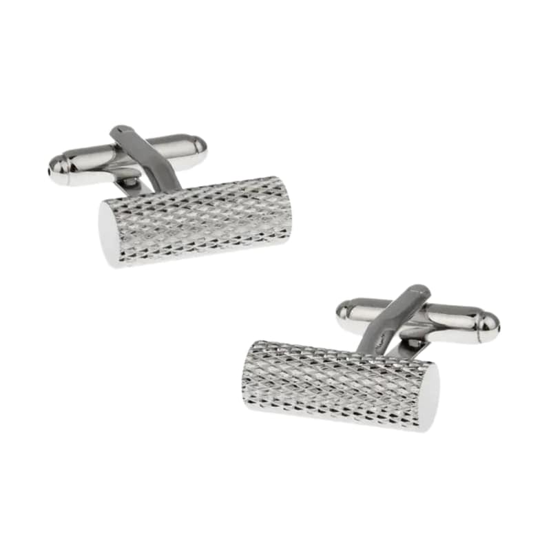 Cylinder Diamond Cufflinks