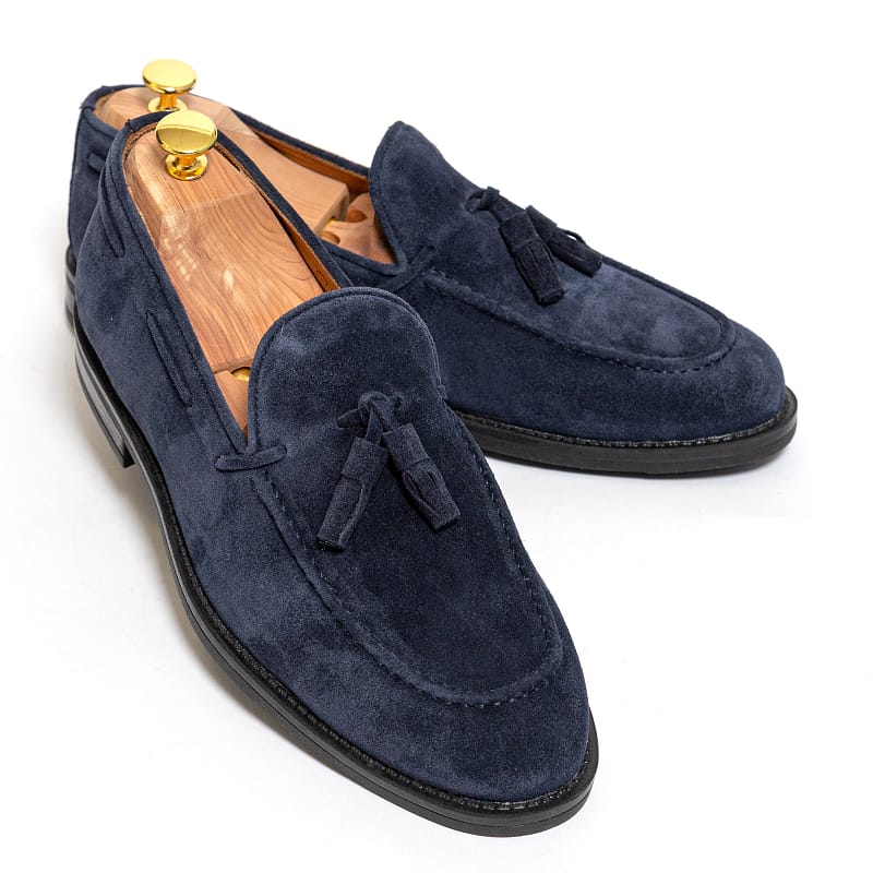 Tumesinine Seemisnahast Loafer
