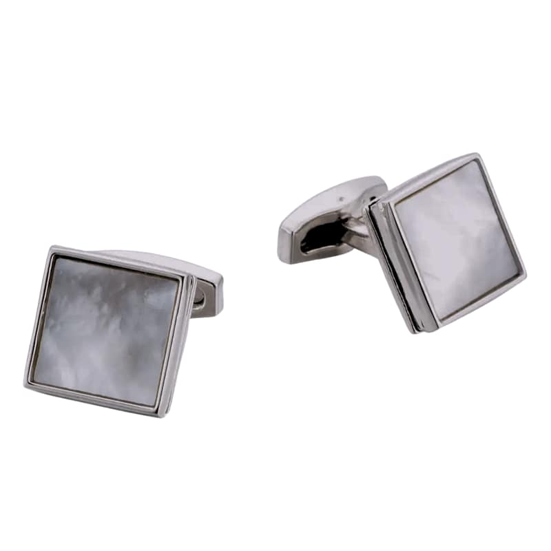 Pearl Silver Cufflinks