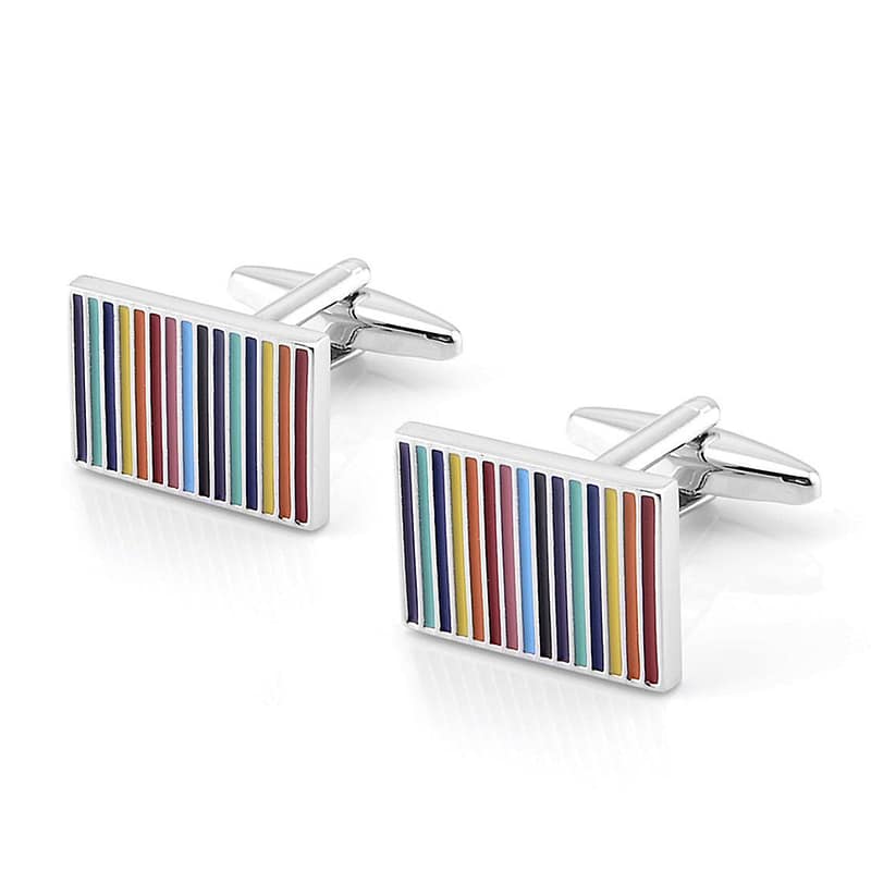 Colour Stripe Cufflinks