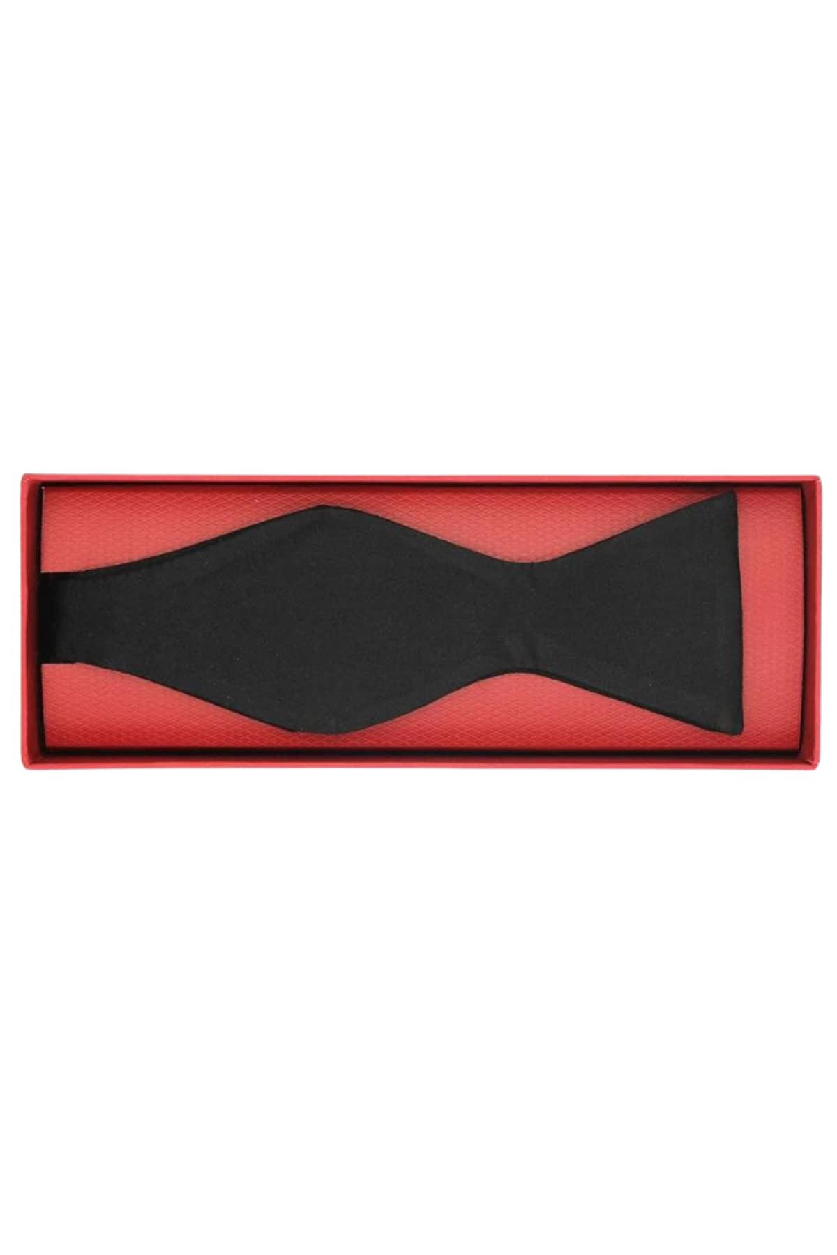 124 Black Self-Tie Silk Bow